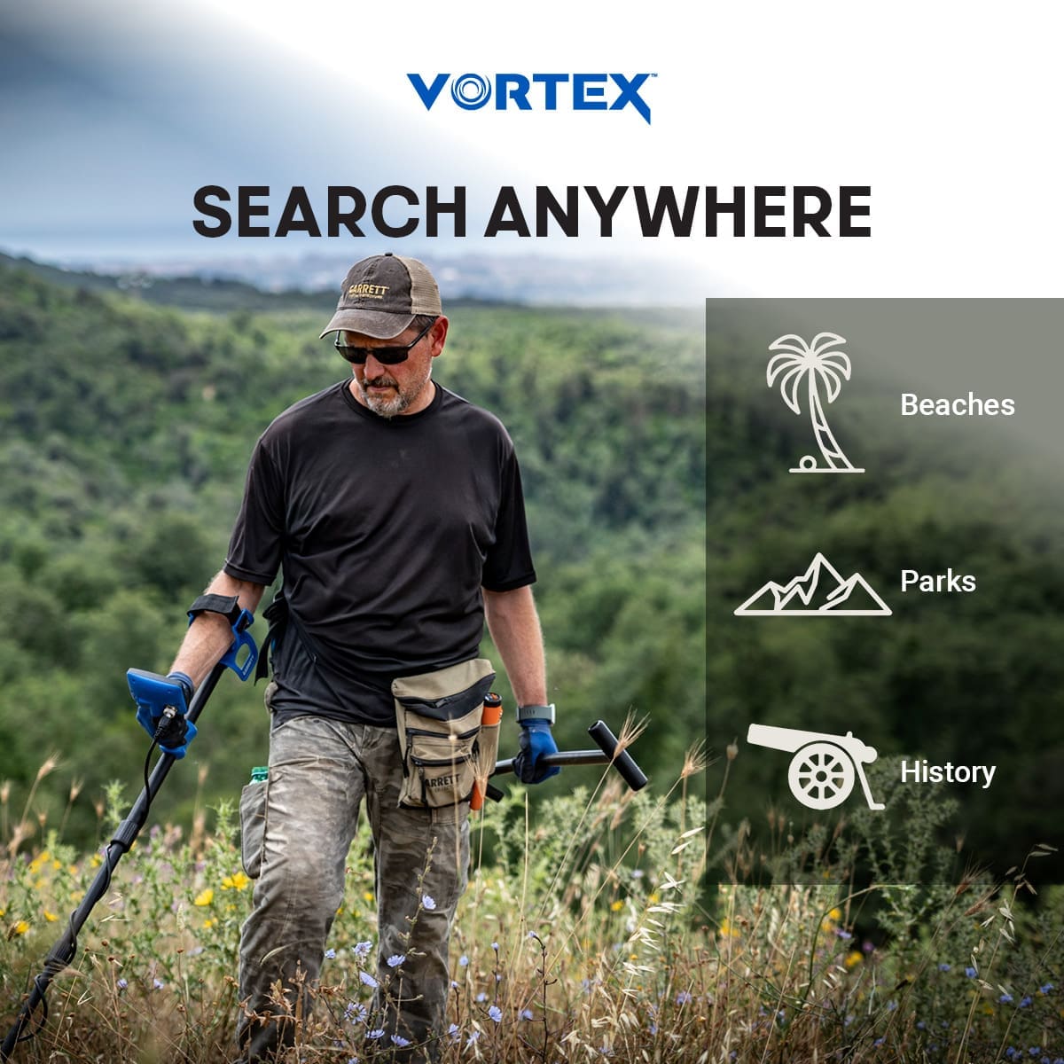 Malatya Garrett Vortex VX5 Dedektör - Vortex ekran düzeni, hedef ID okumayı sade tutarak yeni kullanıcıyı hızlandırır.