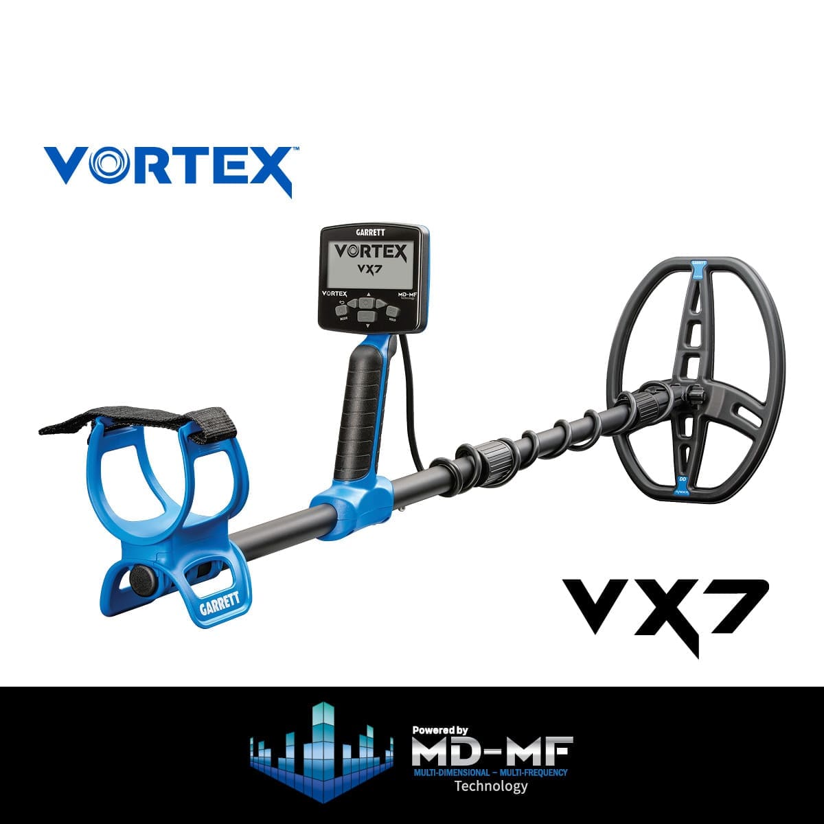 Malatya Garrett Vortex VX7 Dedektör - Katlanabilir gövde, taşıma ve araç içinde saklama tarafında Vortex ailesinin pratik avantajıdır.